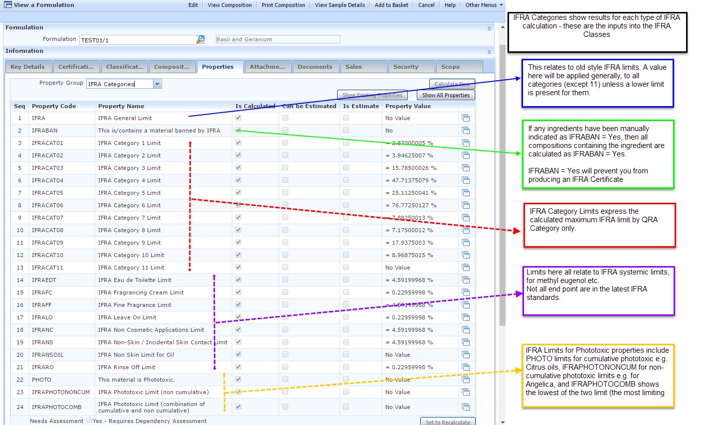 Formpak Support Centre IFRA Categories and IFRA Classes